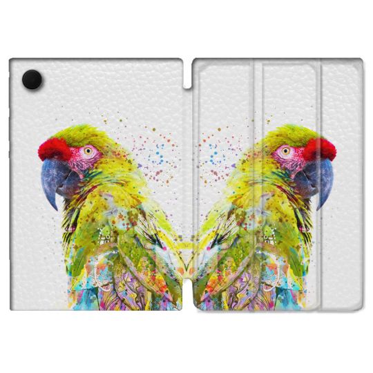 Housse Smart Cover Pour Samsung Galaxy Tab A9 Plus Animal Perroquet Jaune