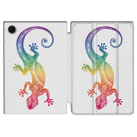 Housse Smart Cover Pour Samsung Galaxy Tab A9 Plus Animal Salamandre Color