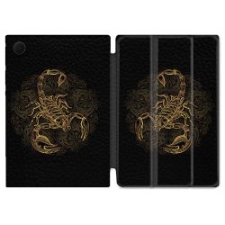 Housse Smart Cover Pour Samsung Galaxy Tab A9 Plus Animal Scorpion Fresque