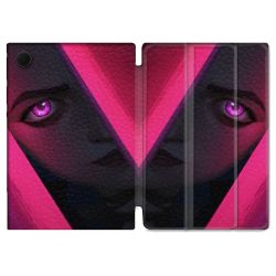 Housse Smart Cover Pour Samsung Galaxy Tab A9 Plus Arcane Jynx Rose