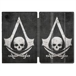 Housse Smart Cover Pour Samsung Galaxy Tab A9 Plus Assassin Creed Tete Mort