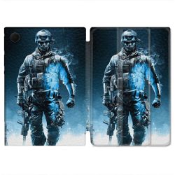 Housse Smart Cover Pour Samsung Galaxy Tab A9 Plus Call Of Duty Guerrier