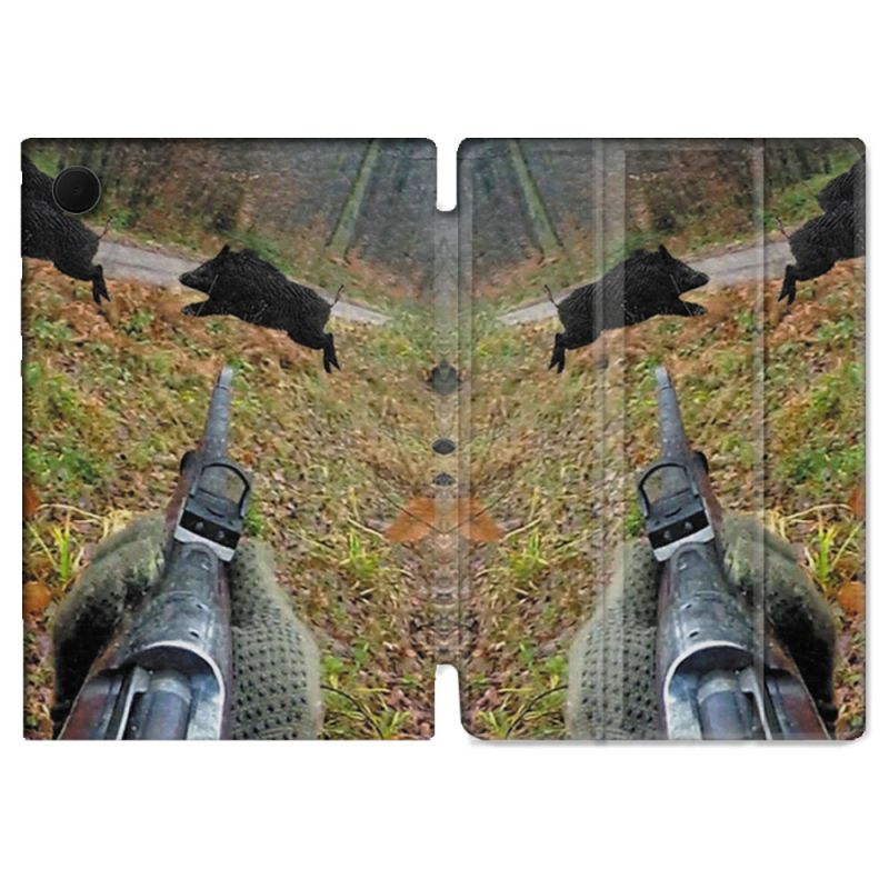 Housse Smart Cover Pour Samsung Galaxy Tab A9 Plus Chasse Vision Tir