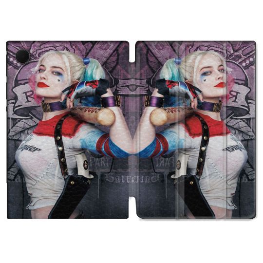 Housse Smart Cover Pour Samsung Galaxy Tab A9 Harley Quinn Batte