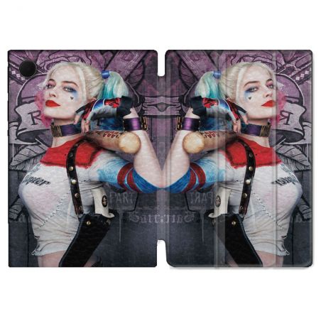 Housse Smart Cover Pour Samsung Galaxy Tab A9 Harley Quinn Batte