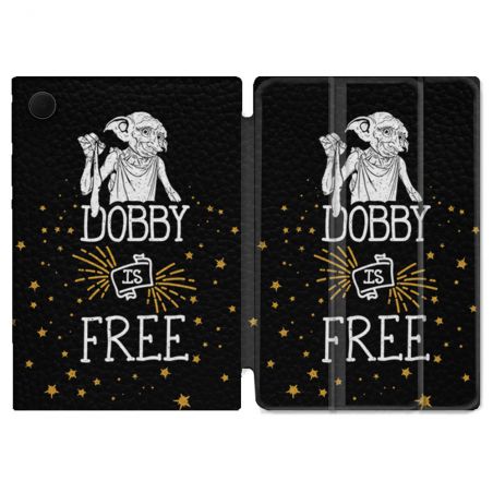 Housse Smart Cover Pour Samsung Galaxy Tab A9 Harry Potter Dobby Free Noir