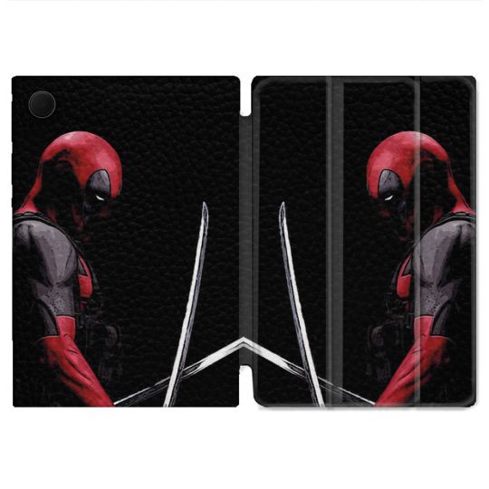 Housse Smart Cover Pour Samsung Galaxy Tab A9 Plus Deadpool Epee