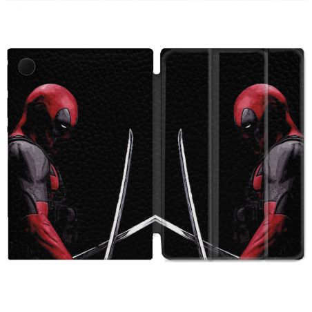 Housse Smart Cover Pour Samsung Galaxy Tab A9 Plus Deadpool Epee