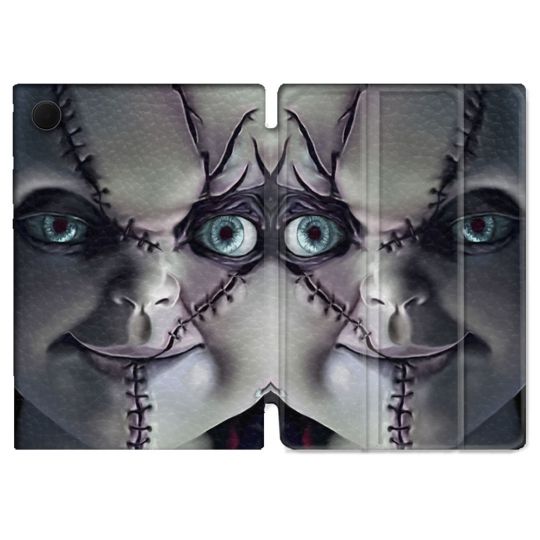 Housse Smart Cover Pour Samsung Galaxy Tab A9 Horreur Chucky Cicatrice