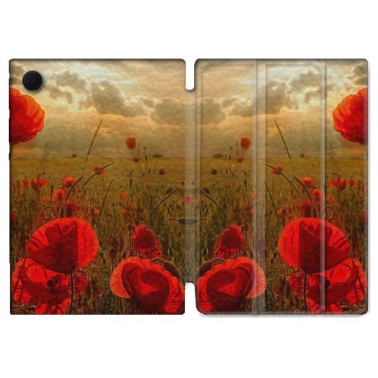 Housse Smart Cover Pour Samsung Galaxy Tab A9 Plus Fleur Eclosion