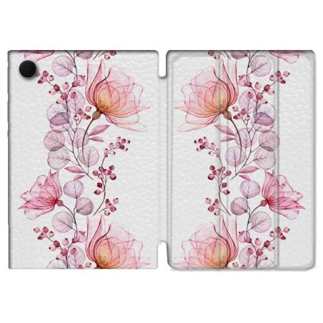 Housse Smart Cover Pour Samsung Galaxy Tab A9 Plus Fleur Housse Smart Coverlicot