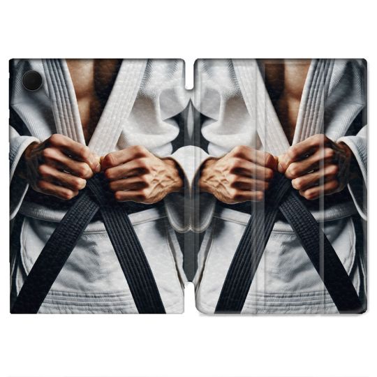Housse Smart Cover Pour Samsung Galaxy Tab A9 Kimono Ceinture