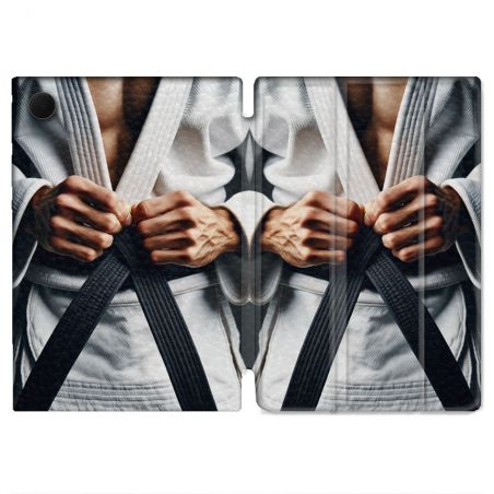 Housse Smart Cover Pour Samsung Galaxy Tab A9 Kimono Ceinture