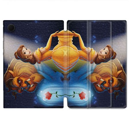 Housse Smart Cover Pour Samsung Galaxy Tab A9 La Belle et La Bête