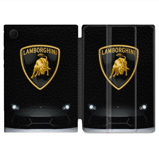 Housse Smart Cover Pour Samsung Galaxy Tab A9 Lamborghini Noir