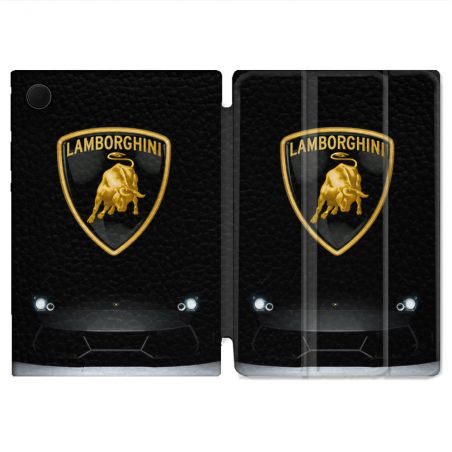 Housse Smart Cover Pour Samsung Galaxy Tab A9 Lamborghini Noir