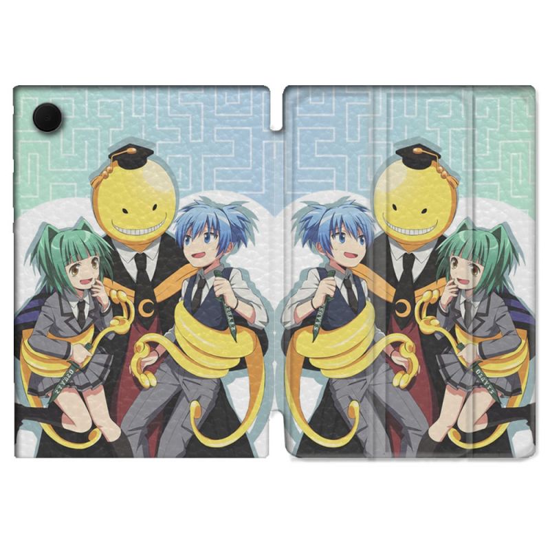 Housse Smart Cover Pour Samsung Galaxy Tab A9 Manga Assassination Classroom Kuro Trio