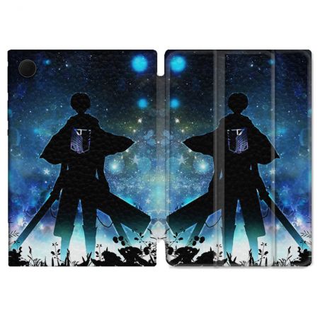 Housse Smart Cover Pour Samsung Galaxy Tab A9 Manga Attaque Titans Levi