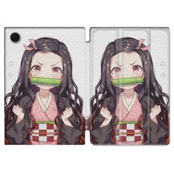 Housse Smart Cover Pour Samsung Galaxy Tab A9 Manga Demon Slayer Nezuko