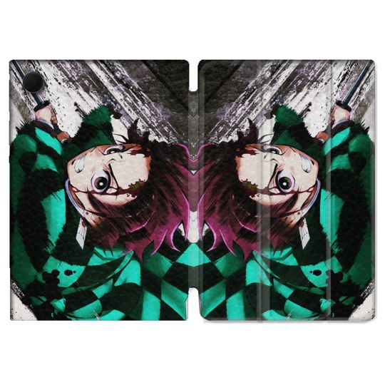 Housse Smart Cover Pour Samsung Galaxy Tab A9 Manga Demon Slayer Tanjiro