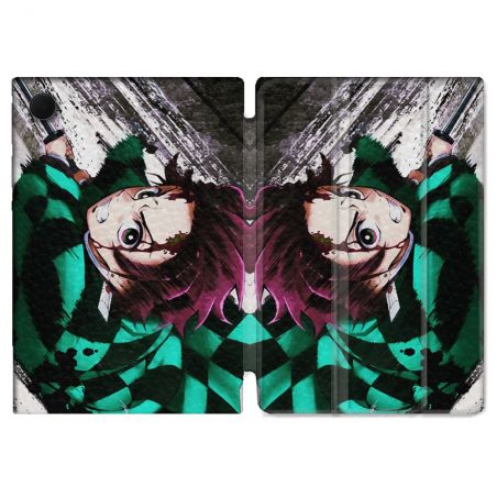 Housse Smart Cover Pour Samsung Galaxy Tab A9 Manga Demon Slayer Tanjiro