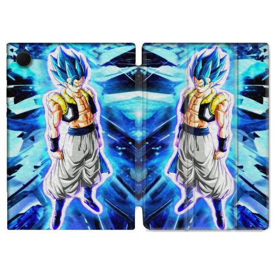 Housse Smart Cover Pour Samsung Galaxy Tab A9 Manga Dragon Ball Gogeta Lumiere