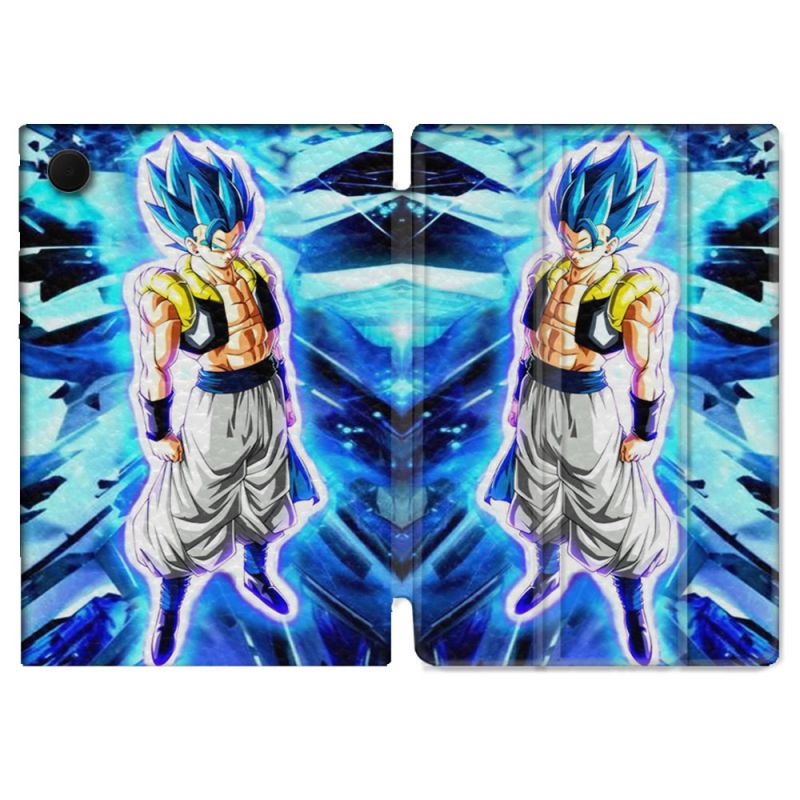 Housse Smart Cover Pour Samsung Galaxy Tab A9 Manga Dragon Ball Gogeta Lumiere