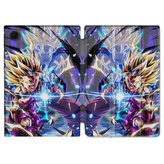 Housse Smart Cover Pour Samsung Galaxy Tab A9 Manga Dragon Ball Sangohan Duo