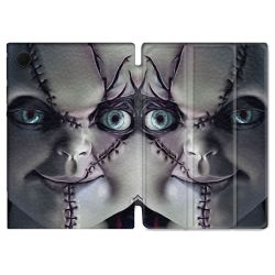 Housse Smart Cover Pour Samsung Galaxy Tab A9 Plus Horreur Chucky Cicatrice