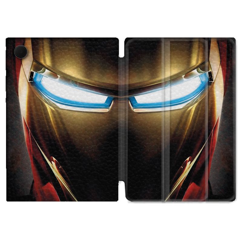 Housse Smart Cover Pour Samsung Galaxy Tab A9 Plus Iron Man Casque
