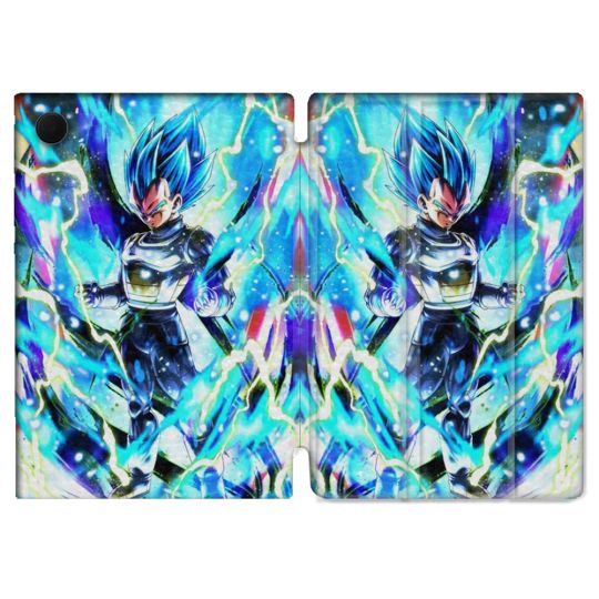 Housse Smart Cover Pour Samsung Galaxy Tab A9 Manga Dragon Ball Vegeta Bleu