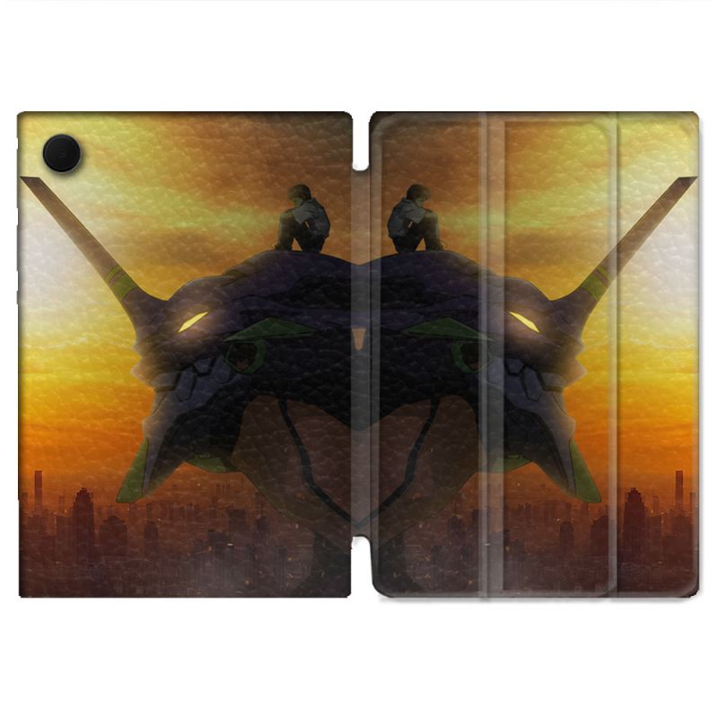 Housse Smart Cover Pour Samsung Galaxy Tab A9 Manga Evangelion