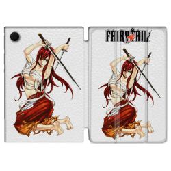 Housse Smart Cover Pour Samsung Galaxy Tab A9 Manga Fairy Tail Erza