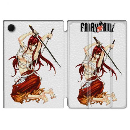 Housse Smart Cover Pour Samsung Galaxy Tab A9 Manga Fairy Tail Erza
