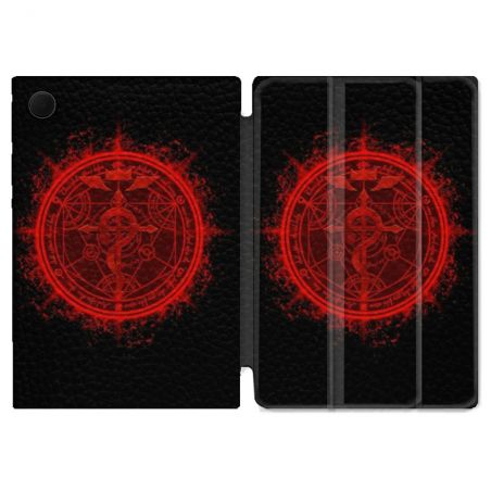 Housse Smart Cover Pour Samsung Galaxy Tab A9 Manga Fullmetal Alchemist Logo