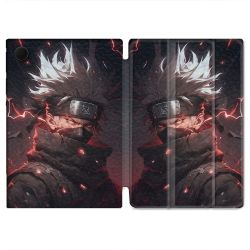 Housse Smart Cover Pour Samsung Galaxy Tab A9 Manga Naruto Kakashi Dark