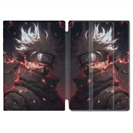 Housse Smart Cover Pour Samsung Galaxy Tab A9 Manga Naruto Kakashi Dark