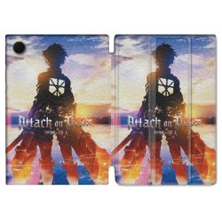 Housse Smart Cover Pour Samsung Galaxy Tab A9 Plus Manga Attaque Titans Soleil
