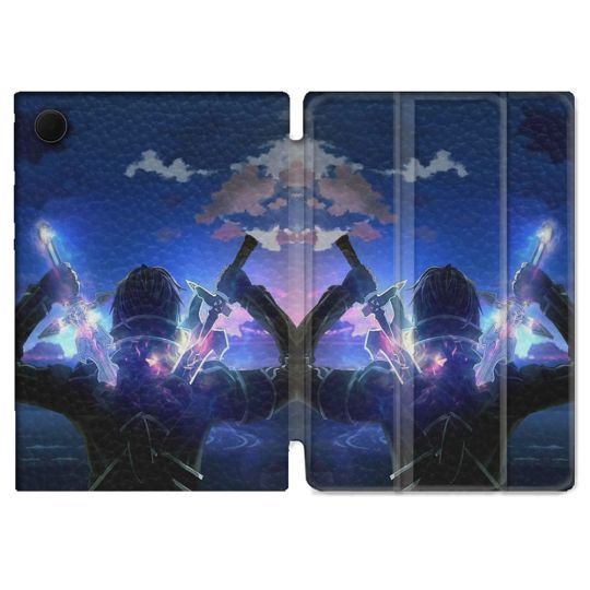 Housse Smart Cover Pour Samsung Galaxy Tab A9 Manga SAO sword Art Online Epee