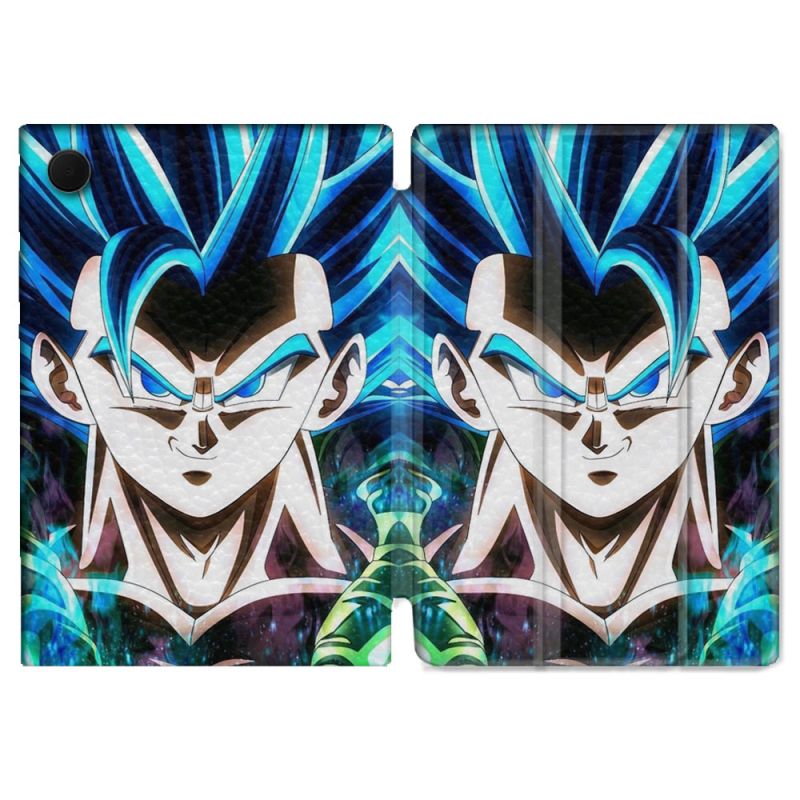 Housse Smart Cover Pour Samsung Galaxy Tab A9 Plus Manga Dragon Ball Gogeta Visage