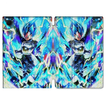 Housse Smart Cover Pour Samsung Galaxy Tab A9 Plus Manga Dragon Ball Vegeta Bleu