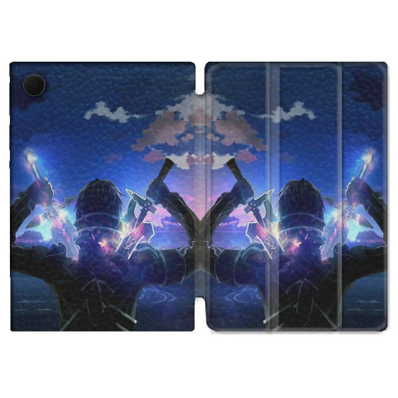 Housse Smart Cover Pour Samsung Galaxy Tab A9 Plus Manga SAO sword Art Online Epee