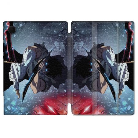 Housse Smart Cover Pour Samsung Galaxy Tab A9 Manga Solo Leveling Sung Epee