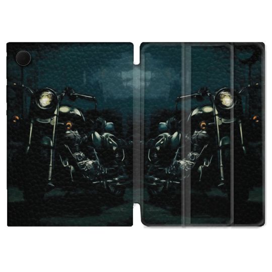Housse Smart Cover Pour Samsung Galaxy Tab A9 Moto Harley Vintage