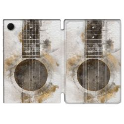 Housse Smart Cover Pour Samsung Galaxy Tab A9 Plus Musique Guitare Tag