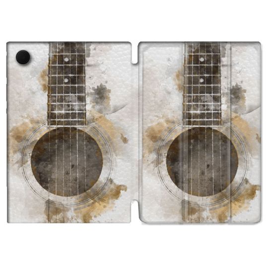 Housse Smart Cover Pour Samsung Galaxy Tab A9 Plus Musique Guitare Tag