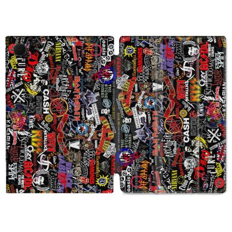 Housse Smart Cover Pour Samsung Galaxy Tab A9 Plus Musique Rock Groupe