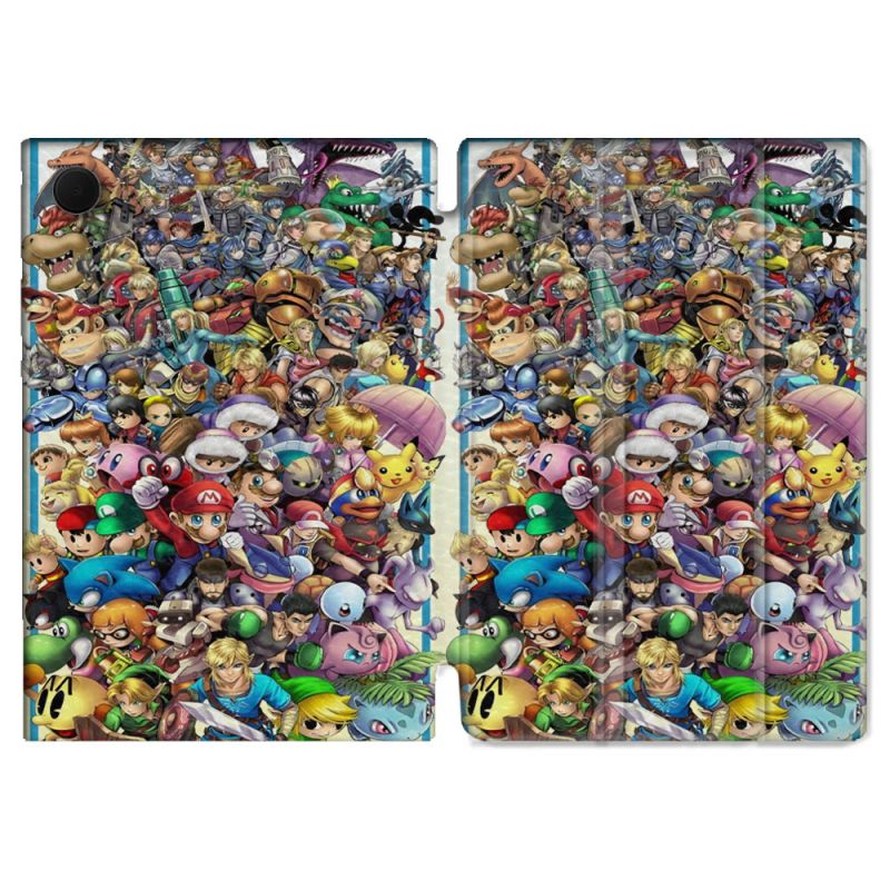 Housse Smart Cover Pour Samsung Galaxy Tab A9 Plus Nintendo