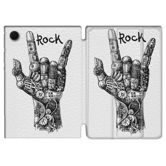 Housse Smart Cover Pour Samsung Galaxy Tab A9 Musique Rock Main