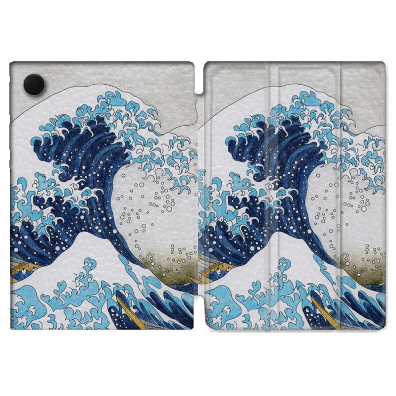 Housse Smart Cover Pour Samsung Galaxy Tab A9 Plus Peinture La Grande Vague